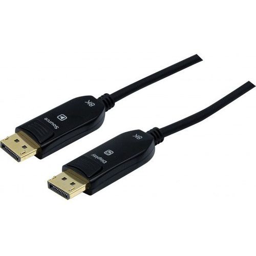 Cordon d'splayPort 1.4 8K hybride - 30 m - Connecteurs plaqués or - Canal auxilliaire 720Mbps