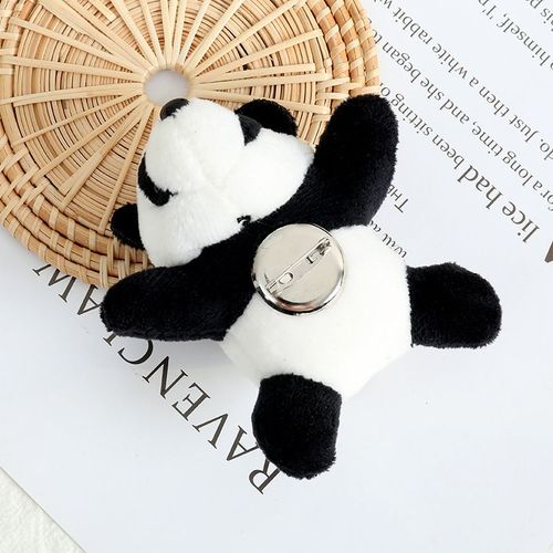 Broche Ours Panda En Peluche Douce, Accessoire Créatif Mignon Pour Fête, Cadeau De Noël, Meilleure Vente