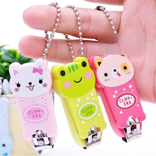 Coupe-Ongles Multifonctions Pour Enfants, 1 Pièce, Couleur Aléatoire, Mignon, Dessin Animé, Nouveau-Né, Portable, Outils De Réparation Des Orteils 