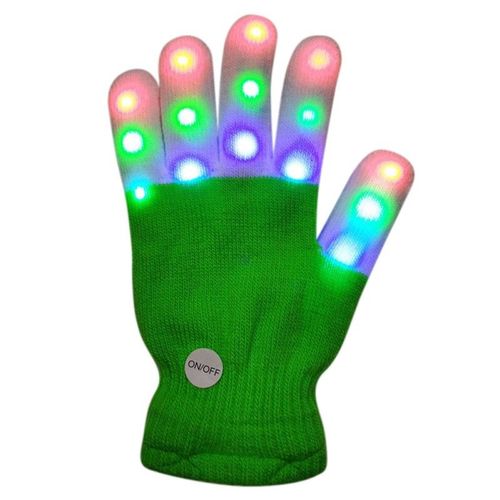 Gants Led Pour Enfants, 1 Pièce, Pour Halloween, Garder Au Chaud, 7 Modes D'éclairage, Jouets Pour Les Doigts, Fournitures De Fête