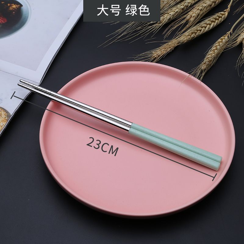 Motif de Gravure au Laser 5 tongzhou Baguettes de Sushi en Acier Inoxydable créatives Portables Vaisselle 1 Paire 