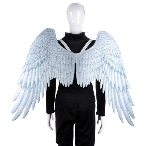 Ailes D'ange 3d Halloween Cosplay Ailes De Diable Blanc Noir Pour Enfants, Costume Pour Fête À Thème De Carnaval