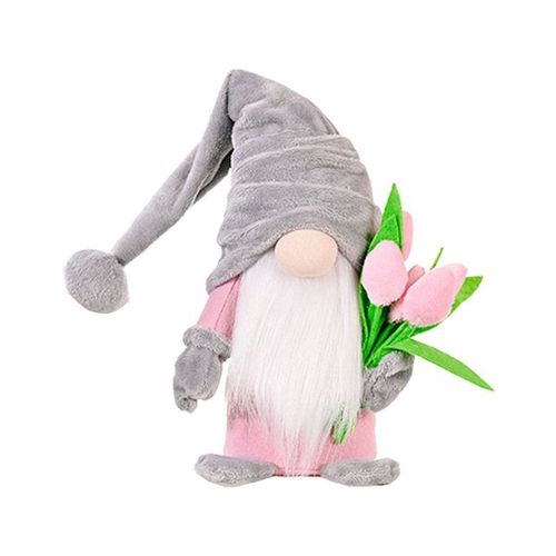 Peluche Gnome Elfe Rose Sans Visage, Décoration Pour Chambre À Coucher, Salon, Cadeau Pour Mère, Petite Amie, Femme