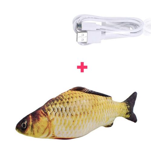 Jouet Animal De Compagnie En Forme De Poisson Électrique, Simulation 3d, Poisson En Peluche Doux À Secouer, En Peluche Interactif, Poisson Dansant