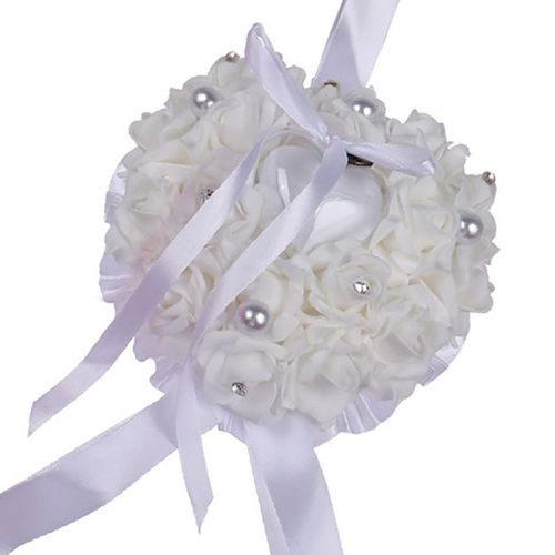Boîte À Bagues Romantique En Forme De C¿Ur, Roses En Mousse Pe, Cadeau De Saint-Valentin, Étui À Bijoux De Mariage, Anneau Porte-Coussin