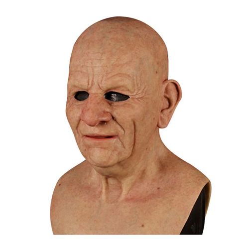 Masque En Latex Pour Vieux Hommes, Masque Facial Réaliste Pour Cosplay Halloween, Masque Intégral Fait À La Main