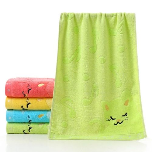 Serviette De Bain En Fiber De Bambou Pour Adultes, Serviette De Visage Brodée, Absorbante D'eau