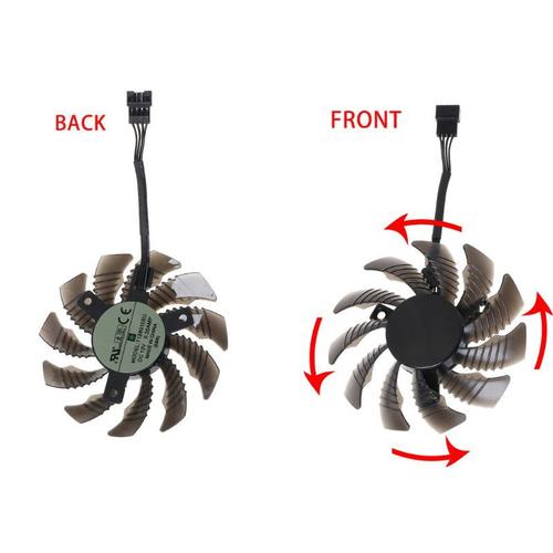 1/3PCS 75mm T128010SU 4Pin ventilateur de refroidissement refroidisseur remplacement pour Gigabyte AORUS GTX 1060 1070 1080 G1 GTX 1070Ti 1080Ti 960