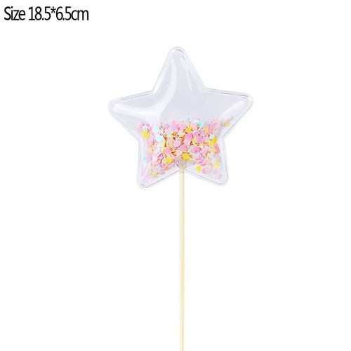 Décoration De Gâteau À Paillettes Transparentes, 3 Pièces, Drapeaux, Réception, Fête Prénatale, Cadeau Pour Bébé Et Pour Anniversaire, Garniture Pour Cupcake, Fête, Sirène
