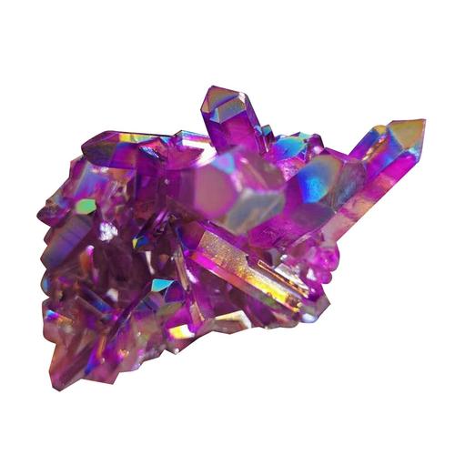 Quartz Naturel Améthyste Cluster Violet Coloré Pour Les Décors À La Maison Environ 80 Grammes