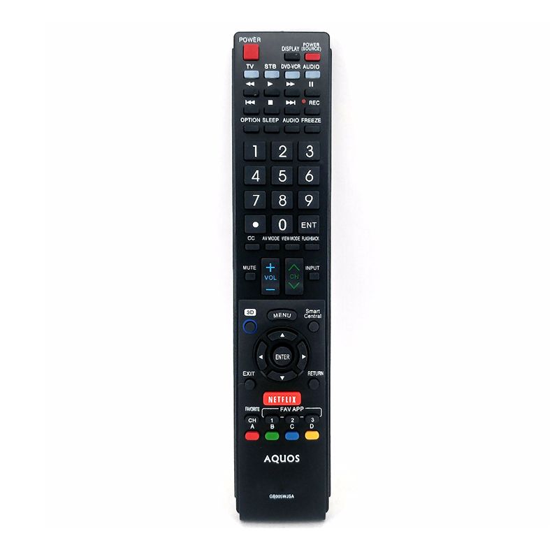 Télécommande de remplacement, compatible avec Sharp AQUOS TV, LC60SQ17