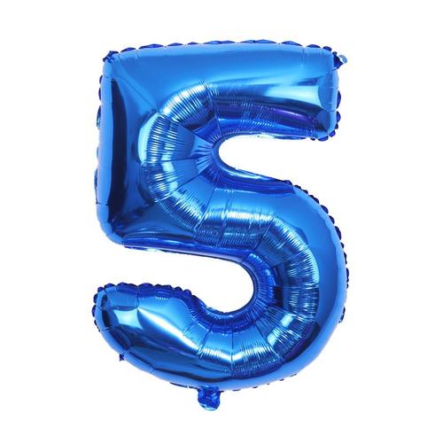 Ballons De Clown Bleu En Feuille D'aluminium, 1 Pièce, Décoration De Fête D'anniversaire, Fournitures De Réception-Cadeau Pour Bébé, Jouets À Air Pour Enfants
