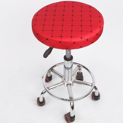 Housse De Tabouret De Bar Rond, Protection De Chaise En Tissu De Coton, Couvre-Siège Pour Dentiste, Salon De Coiffure, Décoration De Maison