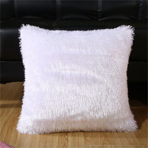 Housse De Coussin En Velours Moelleux, Taie D'oreiller Décoratif Solide, Pour La Maison, Canapé, Chaise