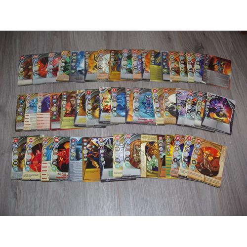 Lot De 50 Cartes Bakugan Metalliques De Collection