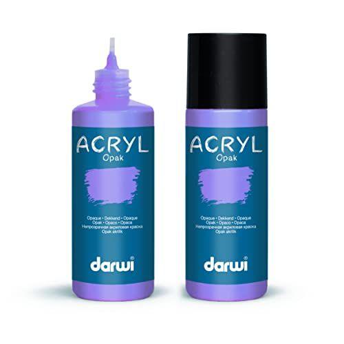 Peinture Acrylique - Glycine - Tous Supports - Opaque - Indélébile - Darwi - 80ml