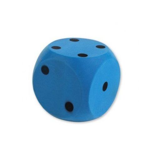 De En Mousse Bleu 15 X 15 Cm Geant Xxl - Cube Souple Et Leger - Jeu De Societe Plein Air, Jardin - Kermesse, Anniversaire