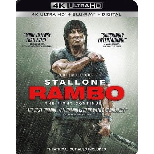 Rambo [Ultra Hd] With Blu-Ray, 4k Mastering, Digital Copy, Dolby, Subtitled,