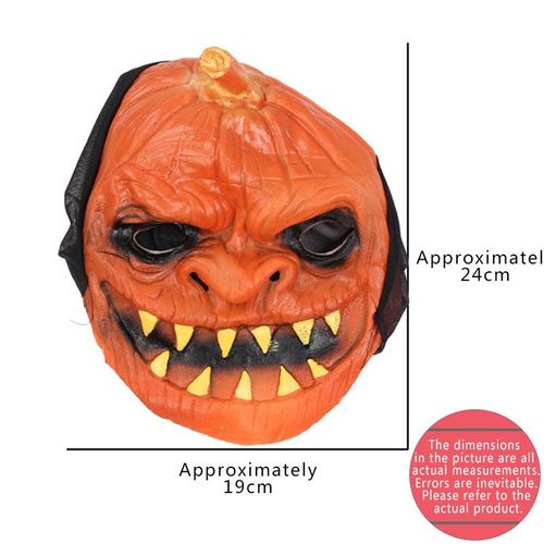 Masque D'halloween, Masque Monstre Citrouille, Accessoires De Cosplay, Costume Réaliste, Masque De Fête