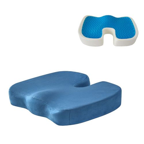 Coussin De Siège En Forme De U, Nouveau Tissu Velours Gel, Coccyx Orthopédique, Mousse À Mémoire De Forme, Coussin De Chaise De Massage, Fournitures Pour Sièges De Voiture Et De Bureau, 1 Pièce