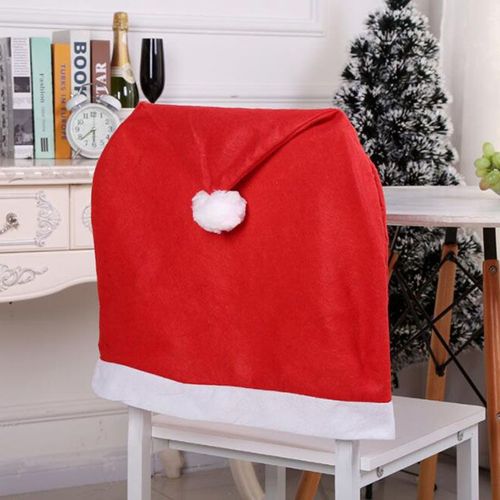 Housse De Chaise Chapeau De Père Noël, Couvre-Chef De Table De Noël, Décor De Dessin Animé, Chaise De Cuisine, Ensemble De Chapeaux De Table Pour La Maison, 2021