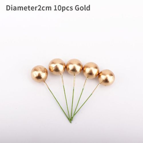 Décoration De Gâteau En Boule 2-4cm, 10 Pièces/Paquet, Drapeaux Créatifs De Carte D'insertion De Cupcake Pour Réception-Cadeau Pour Bébé, Fête D'anniversaire
