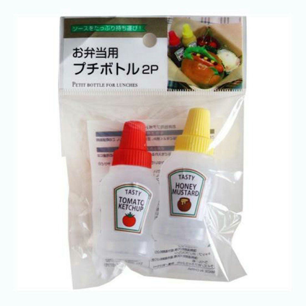 4pcs Mini Bouteille de Ketchup, 25ml Bouteilles à Sauce en