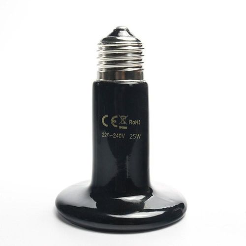 Lampe Chauffante En Céramique, Reptile, Amphibie, Émetteur De Chaleur, Ampoule, Éclairage De Terrarium, Compatible Avec La Base De La Lampe E27, 1 Pièce