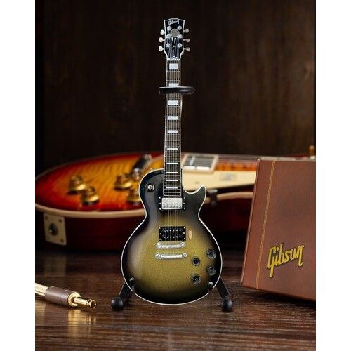 Adam Jones Tool 1979 Gibson Les Paul Custom Antique Silverburst Mini Guitar Repl