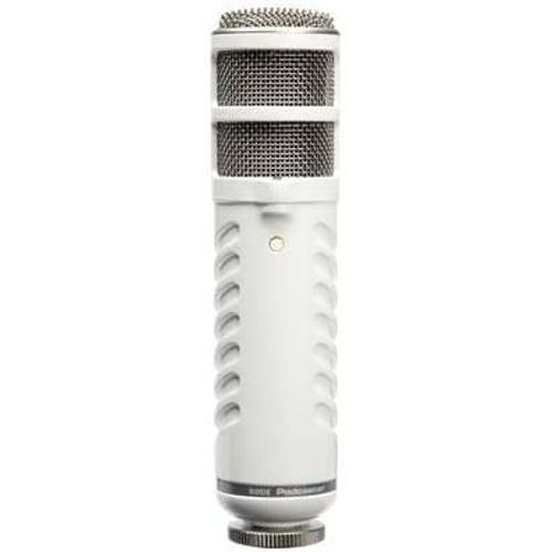 Microphone dynamique Rode Podcaster MKII Blanc
