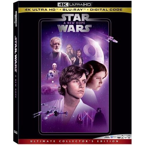 Star Wars: Episode Iv: A New Hope [Ultra Hd] With Blu-Ray, 4k Mastering, Coll
