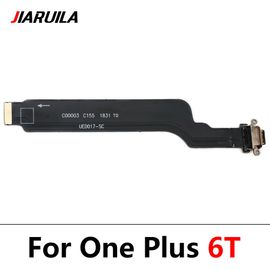 Pour OnePlus 6T - Station de charge USB de Type C, connecteur Jack, carte de chargeur, câble flexible pour Oneplus