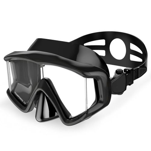 Masque De Plongée, Lunettes De Natation Avec Couvre-Nez Le Noir