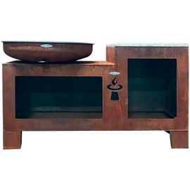 Barbecue brasero en acier Vulcano Surface de cuisson 82 cm