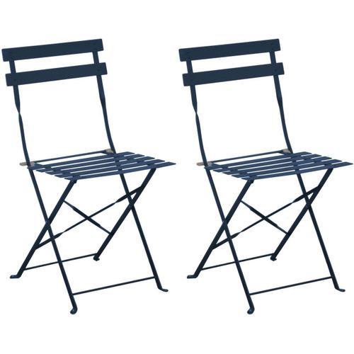 Chaises Pliantes En Acier Cuba (Lot De 2)