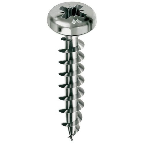Vis MUSTAD Panelvit - Tête cylindrique - PZ2 - Filetage total - Ø5x30mm - Boite de 500 - PVACZC500300C8C