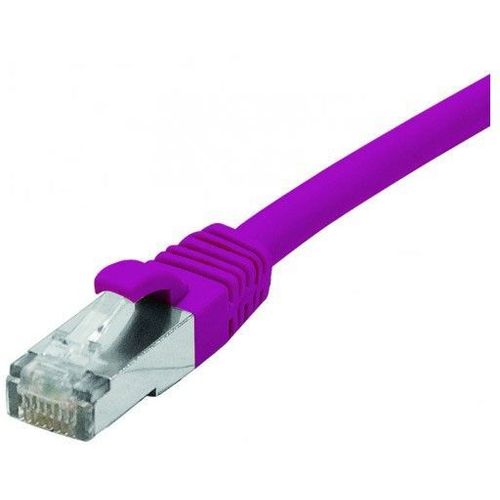 exertis Connect - Cordon de raccordement - RJ-45 (M) pour RJ-45 (M) - 2 m - blindé F/UTP - CAT 6 - sans crochet, sans halogène - violet