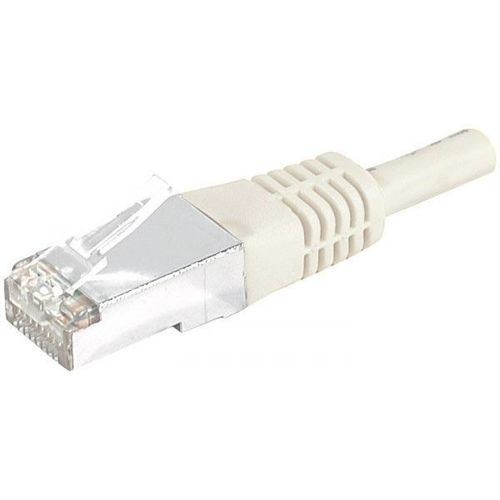 Cordon RJ45 - 6A - S/FTP - 500 MHz - 100 ohms - 20m - cuivre - Gris