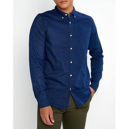 Chemise Coton Lyocell Rf Bleue