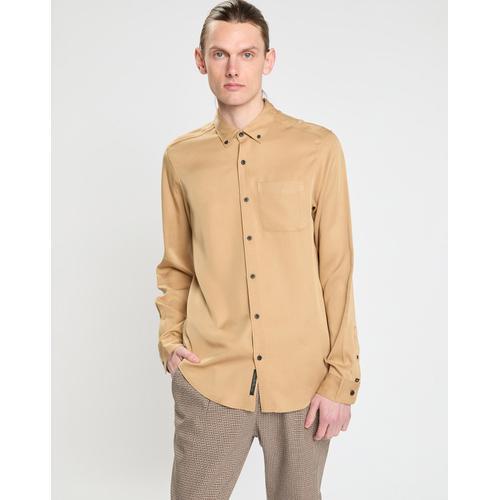 Chemise Regular Fit Lyocell Beige