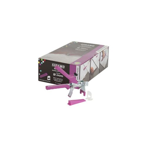 Kit pince + 150 cales + 150 croisillons 2 mm auto-nivelants de 3 à 12 mm