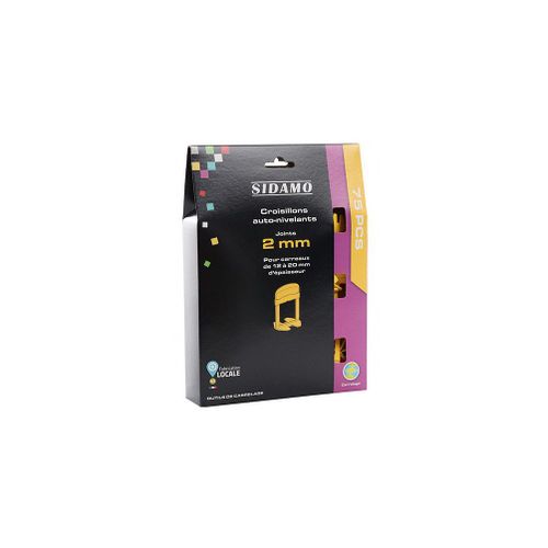 Etui de 75 croisillons 2 mm auto-nivelants de 12 à 20 mm