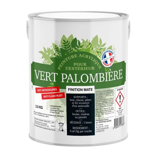Peinture camouflage vert - palombière, cabane, abri de jardin, abri