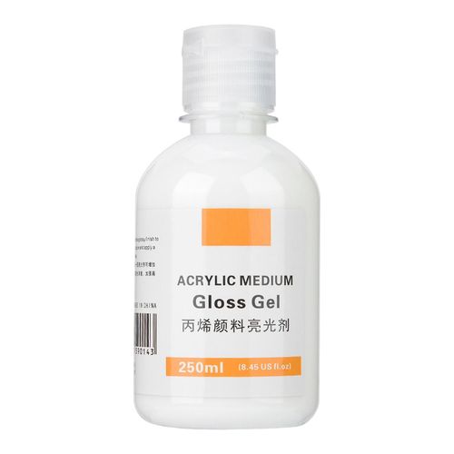Artists Drawing Pigment Polish Acrylic Medium Gloss Gel Art Accessories (250ml)