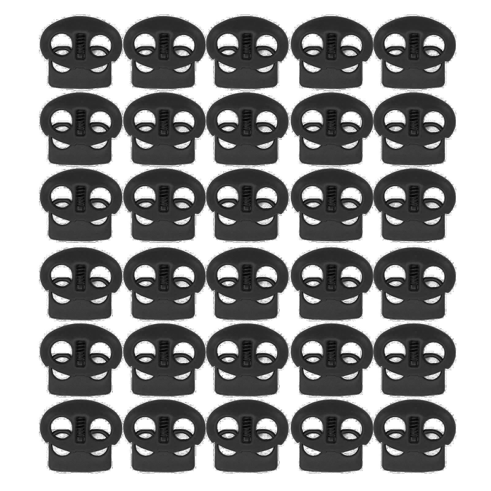 30PCS Metal Cord Locks End Spring Stop Toggle Stoppers Rustp... - 3