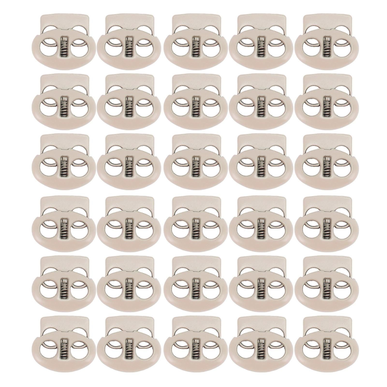 30PCS Metal Cord Locks End Spring Stop Toggle Stoppers Rustp...