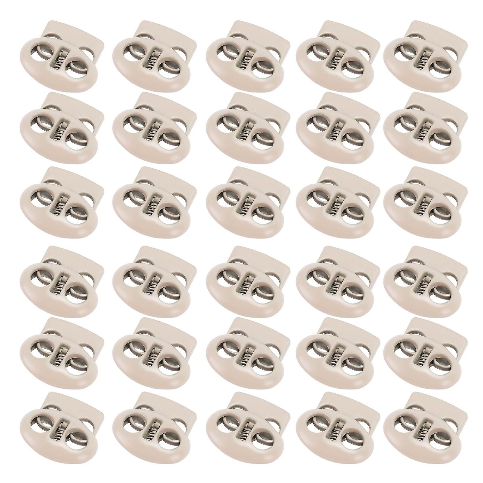 30PCS Metal Cord Locks End Spring Stop Toggle Stoppers Rustp... - 2