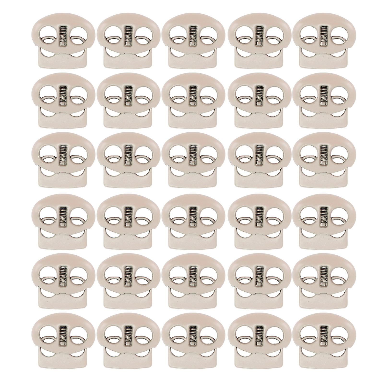 30PCS Metal Cord Locks End Spring Stop Toggle Stoppers Rustp... - 3