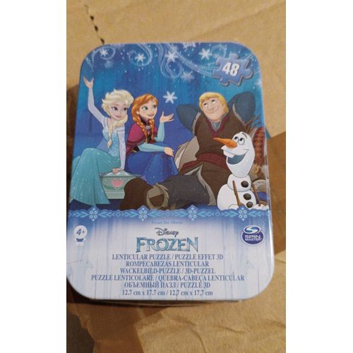 Cardinal Mini Boite Metal 1 Puzzle Lenticulaire Frozen