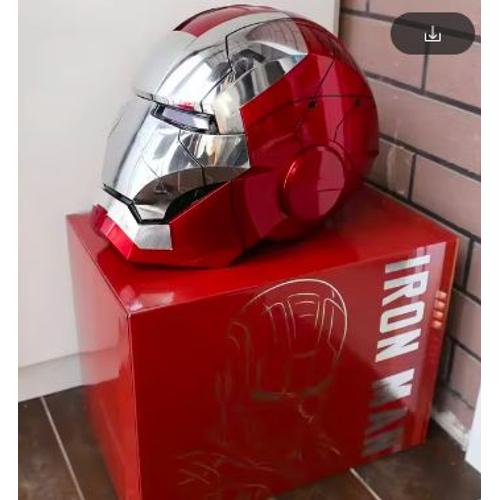 Casco De Iron Man Color Plata